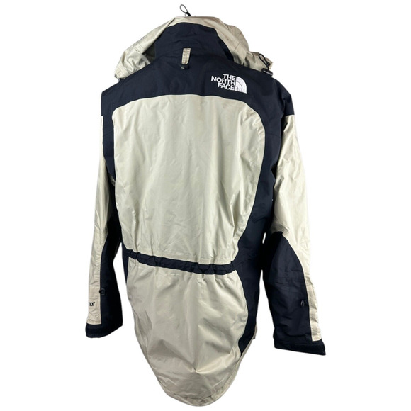 The North Face Gore Tex Light Parka Jacket Shell Beige Black Women's Size Large - Picture 13 of 16